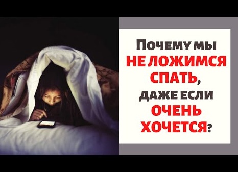 Почему мы не ложимся спать, даже если надо и очень хочется